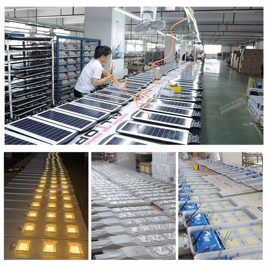 Meilleur prix de gros 100W 150W 200W 250W pont extérieur alimenté par l'énergie du panneau du capteur de mouvement d'inondation de la route mur de jardin extérieur à LED tout en un seul lampadaire solaire