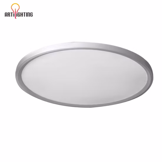 Panneau LED à surface ronde résistant à l'humidité et aux insectes, plafonnier avec diffuseur PC, éclairage suspendu d'intérieur pour le bureau et la maison, 60cm, 80cm, 120cm