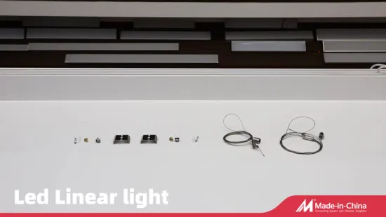 lumière linéaire pendante de bureau de la bande rigide en aluminium LED de la CE SAA de 40W 4000lm