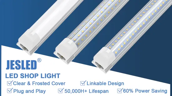 Jesled V Shape 2FT 4FT 8FT T8 Tube de lumière LED intégré pour l'éclairage commercial