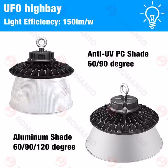Éclairage LED industriel pour haute baie IP65 60W 80W 100W 150W